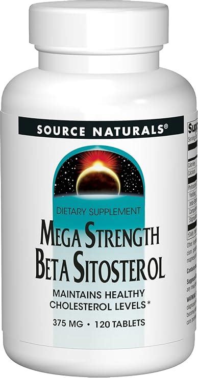 beta sitosterol amazon|Source Naturals Mega Strength Beta Sitosterol 375mg.
